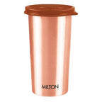 Milton Copper Drinking Water Tumbler with Lid - 480ml