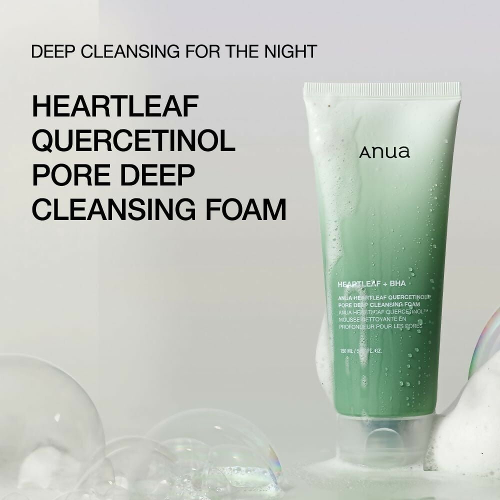 Anua Heartlef Quercetinol Pore Deep Cleansing Foam - Korean Skincare