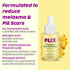 PLIX The Plant Pineapple De-Pigmentation Regime with Juicy Facewash & Serum
