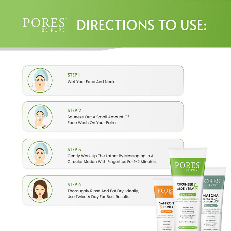 Pores Be Pure Cucumber Face Wash With Aloe Vera Gel