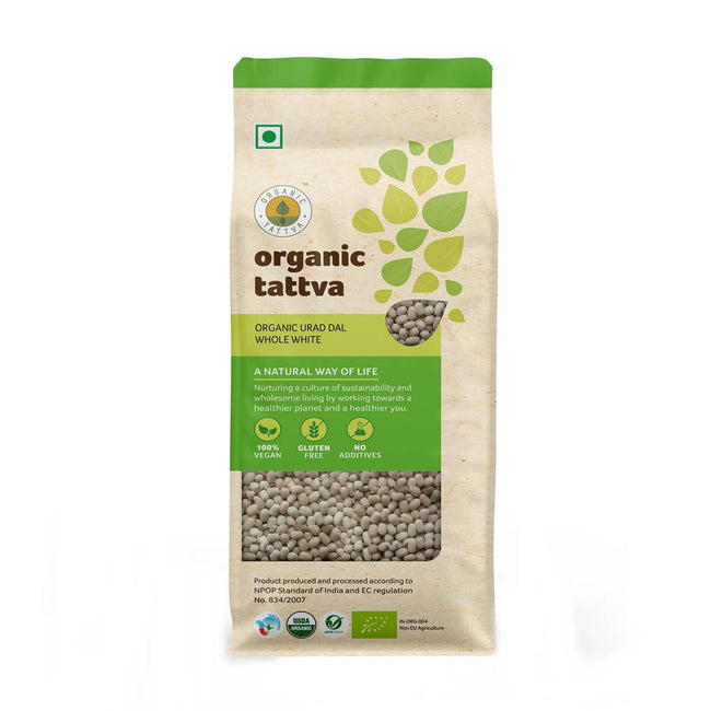 Organic Tattva Urad Dal Whole White Hover Image