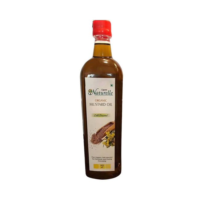 Farm Naturelle Organic Wood Pressed Black Mustard Oil Hover Image
