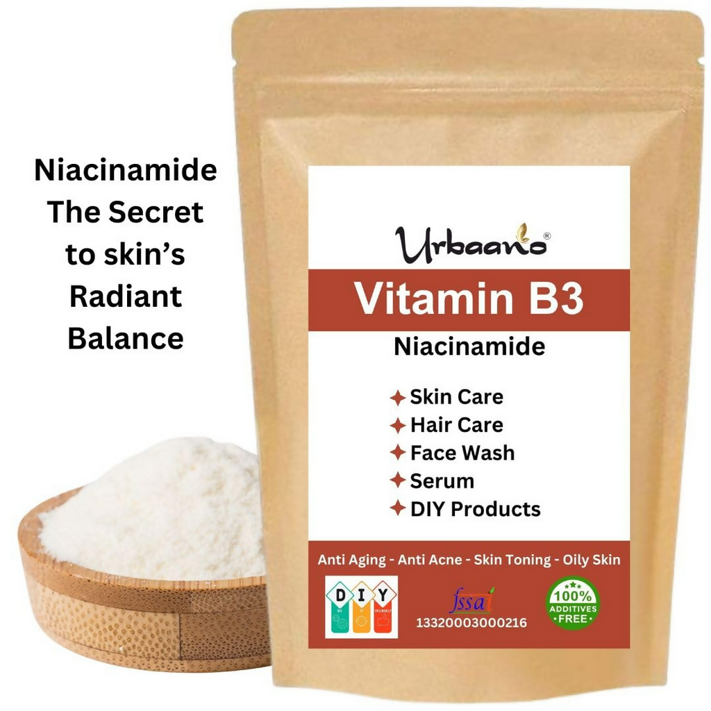 Urbaano Herbal Niacinamide Powder (Vitamin B3) For Making DIY Lotion, Cream, Serum & Skin Care