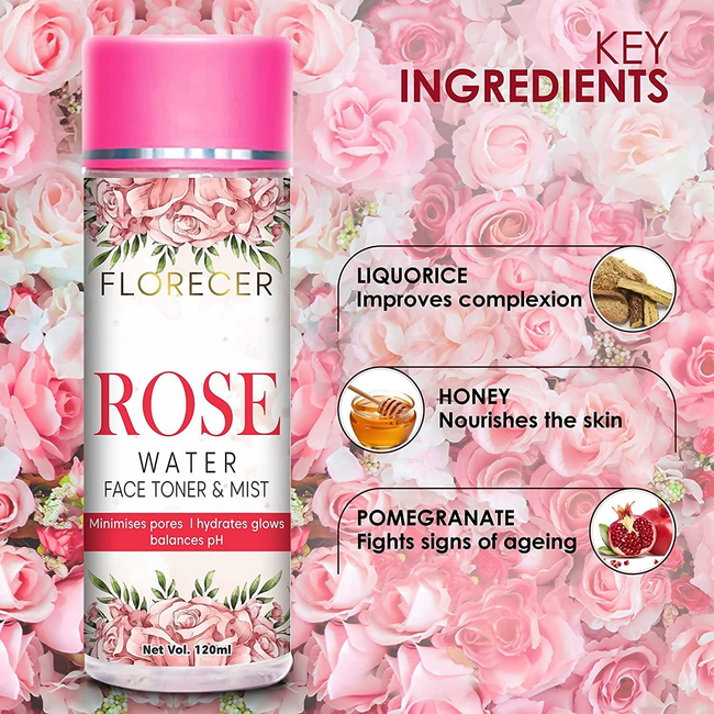 Florecer Rose Water Face Toner & Mist Main Image