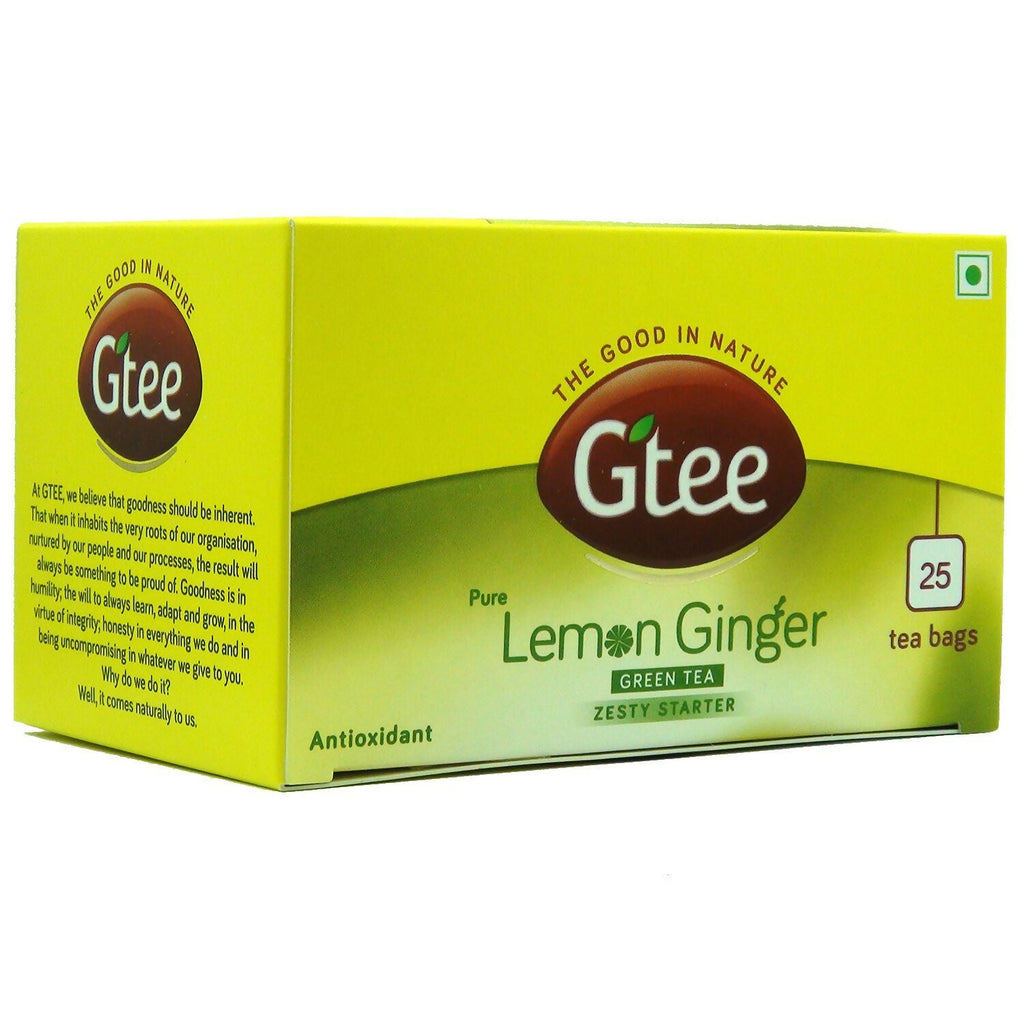 Gtee Green Tea Bags - Lemon & Ginger