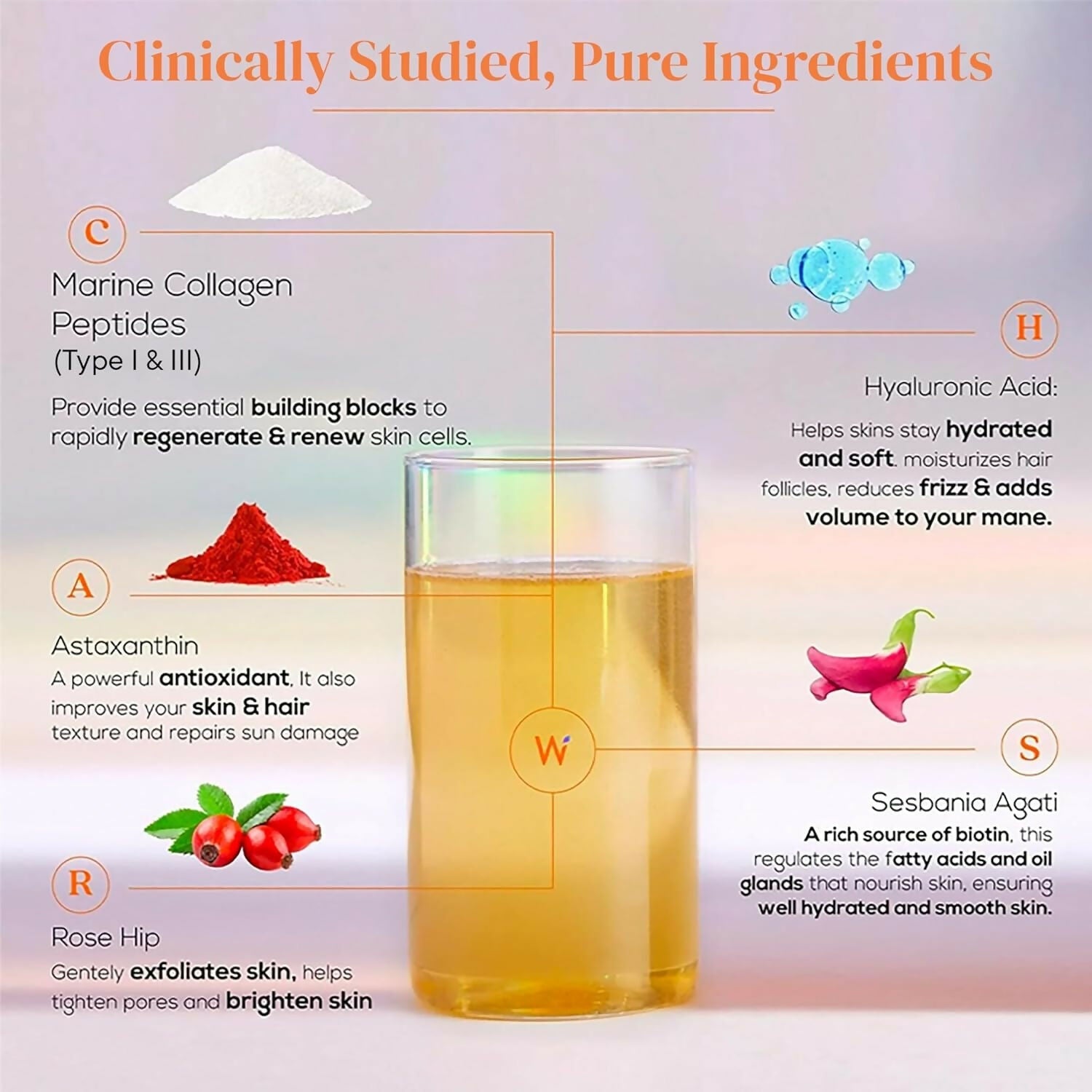 Wellbeing Nutrition Collagen & Glutathione Skin, Hair & Nails Combo