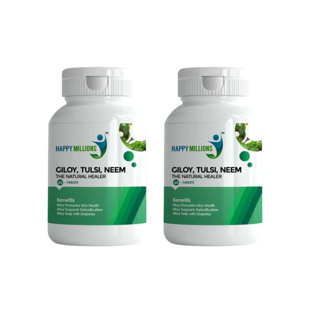 HappyMillions Giloy Tulsi Neem Tablets Main Image