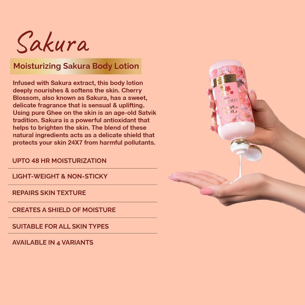Vedic Valley Sakura Body Lotion for Women & Men