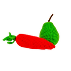 Nesta Toys Crochet Fruits & Vegetable Toys, Play Food for Kids (10 Pcs)