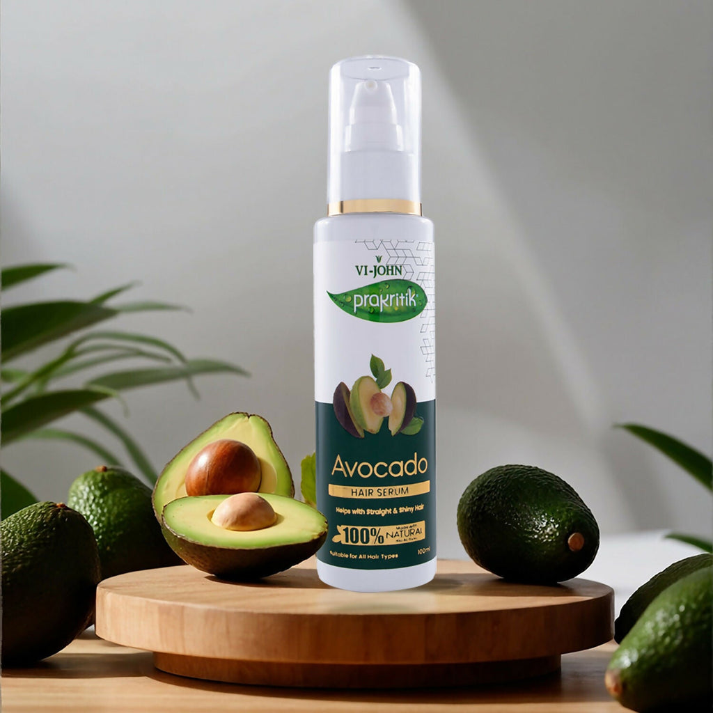 VI-JOHN Prakritik Avocado Hair serum Prevents dryness & Adds shine, 100% Natural Bio-Actives