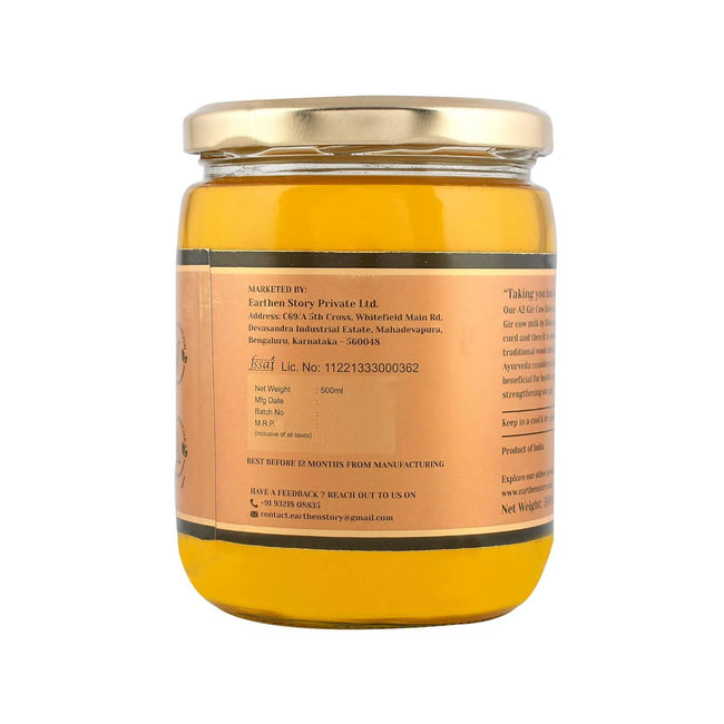 Earthen Story A2 Desi Gir Cow Ghee | Pure A2 Cow Ghee | Natural & Premium Gir Cow Ghee Main Image