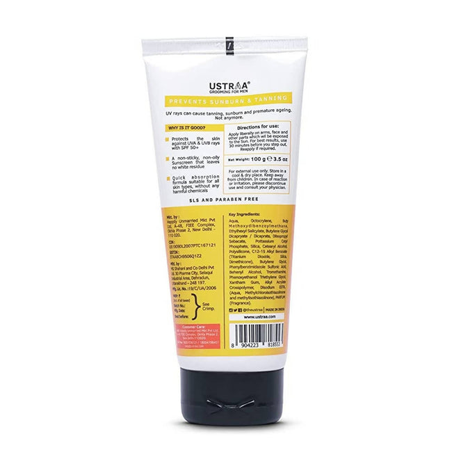 Ustraa Sunscreen SPF 50+ For Men Main Image