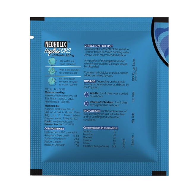 NeoHolix Hydra ORS Sachets Original Flavour Main Image