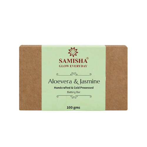 Samisha Organic Aloevera & Jasmine Anti-Blemish Bathing Bar Hover Image