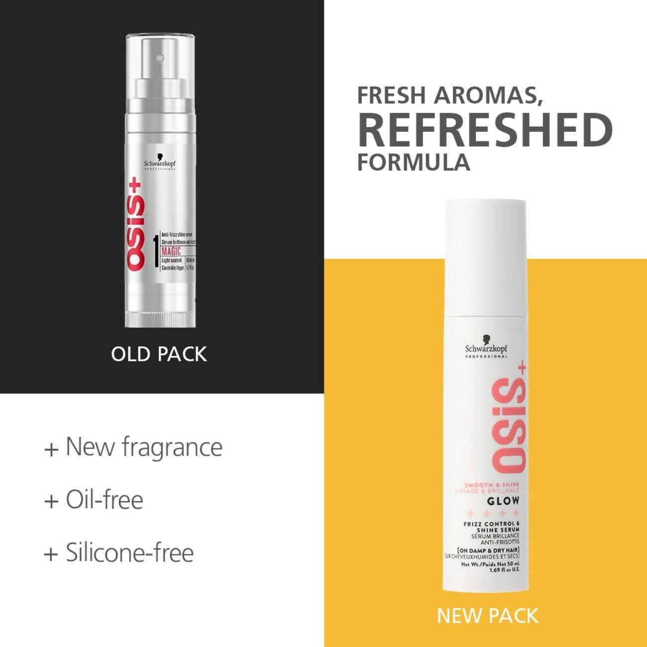 Schwarzkopf Professional OSiS+ Glow Anti-Frizz Shine Serum - Limited Time Offer