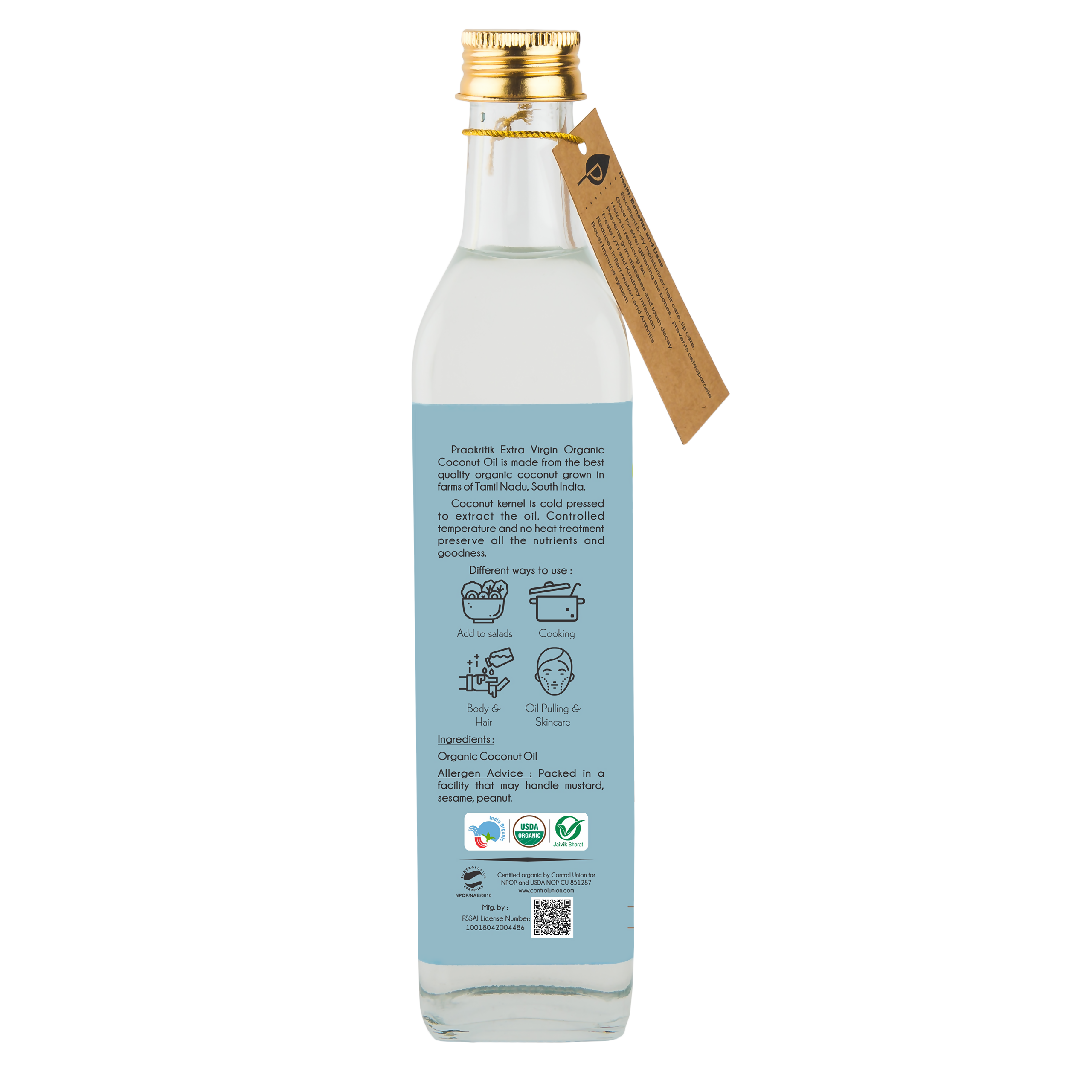 Praakritik Organic Extra Virgin Coconut Oil