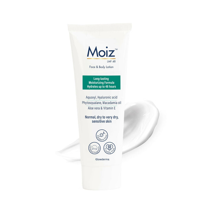 Moiz LMF 48 Lotion 48 Hour Long-Lasting Moisturizer Hover Image