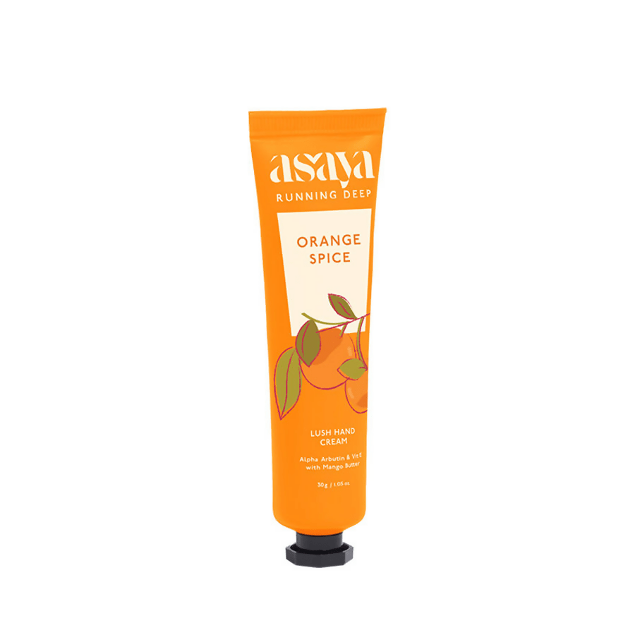 Asaya Orange Hand Cream Softens Dry, Rough Hands For Men & Women