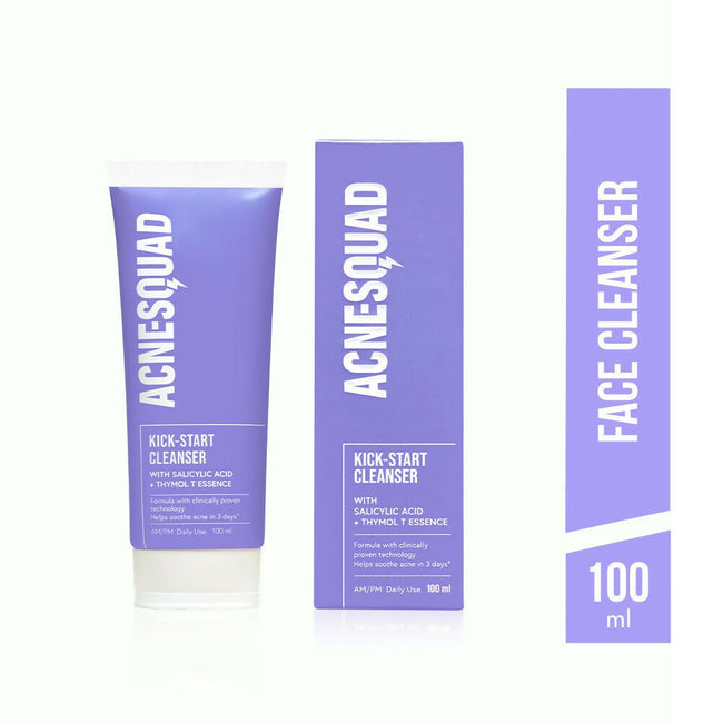 Acne Squad Salicylic Acid Cleanser & Active Acne Spot Corrector Combo Main Image