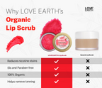 Love Earth Organic Lip Scrub with Shea Butter And Vitamin-E For Lip Hydration And Repair