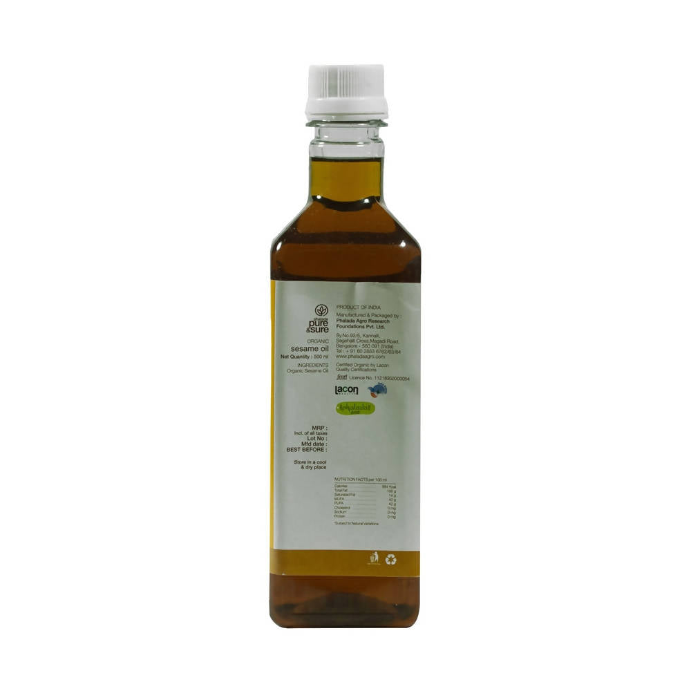 Pure & Sure Organic Cold Pressed Sesame Oil
