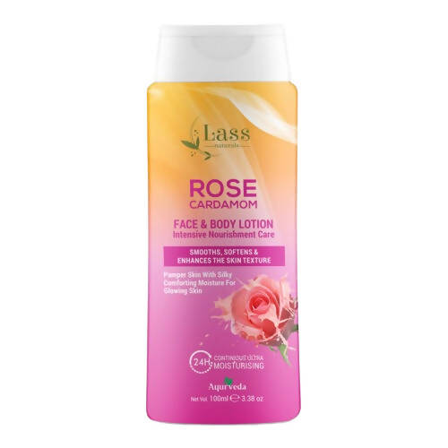Lass Naturals Rose Cardamom Face & Body Lotion Hover Image