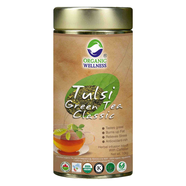 Organic Wellness Tulsi Green Tea Classic Tin Hover Image