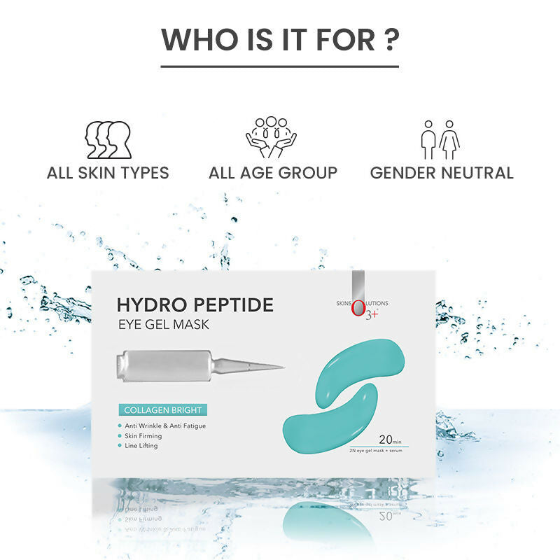 Professional O3+ Hydro Peptide Hydrogel Eye Patch Mask With Collagen & Hyaluronic Acid For Dark Circles