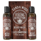 Viking Revolution Sandalwood Beard Wash and Beard Conditioner Combo