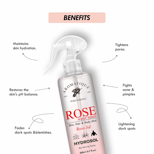 Aromatique Rose Water Spray For Face, Rose Water Toner Main Image