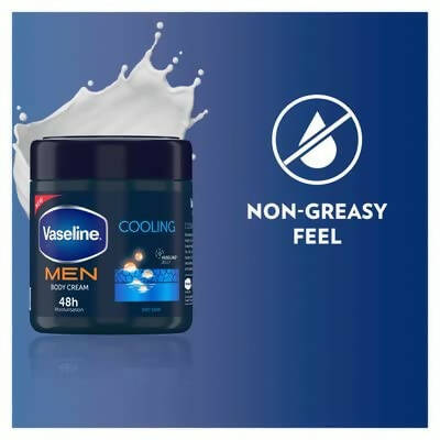 Vaseline Men Cooling Moisturizing Body Cream For Dry Skin