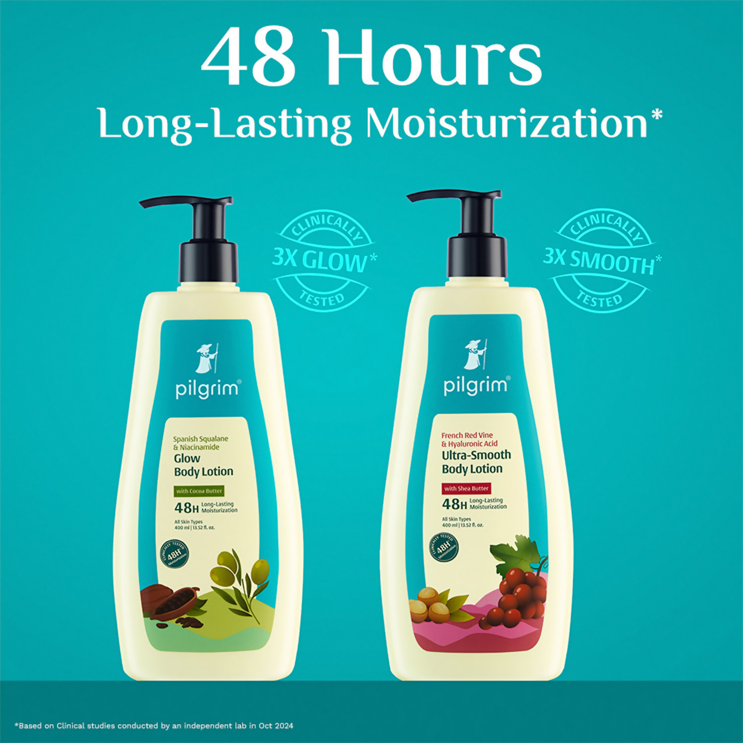 Pilgrim Spanish Squalane & Niacinamide Glow Body Lotion