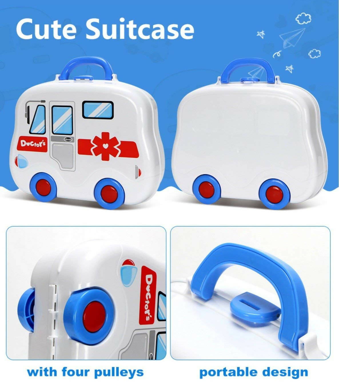 Sardar Ji Ki Dukan Pretend Play Doctor Play Sets For Boys/Girls/Kids Doctor Kit Toys With Suitcase - Isi Approved (Doctor Set - Box)