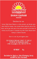 Sunrise Shahi Garam Masala Powder