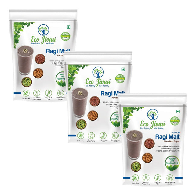 Ragi Malt Combo (3 x 200gms) Hover Image