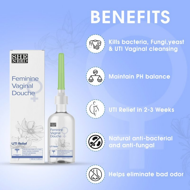 SheNeed Feminine Vaginal Douche- UTI Relief