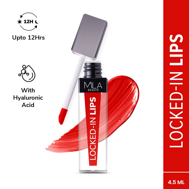 Mila Beaute 12 Hr Non-Transfer Locked-In Liquid Lipstick - Flaming Chips Main Image