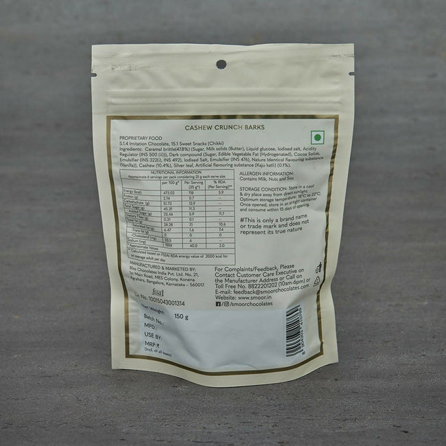 Smoor Cashew Crunch Barks Main Image