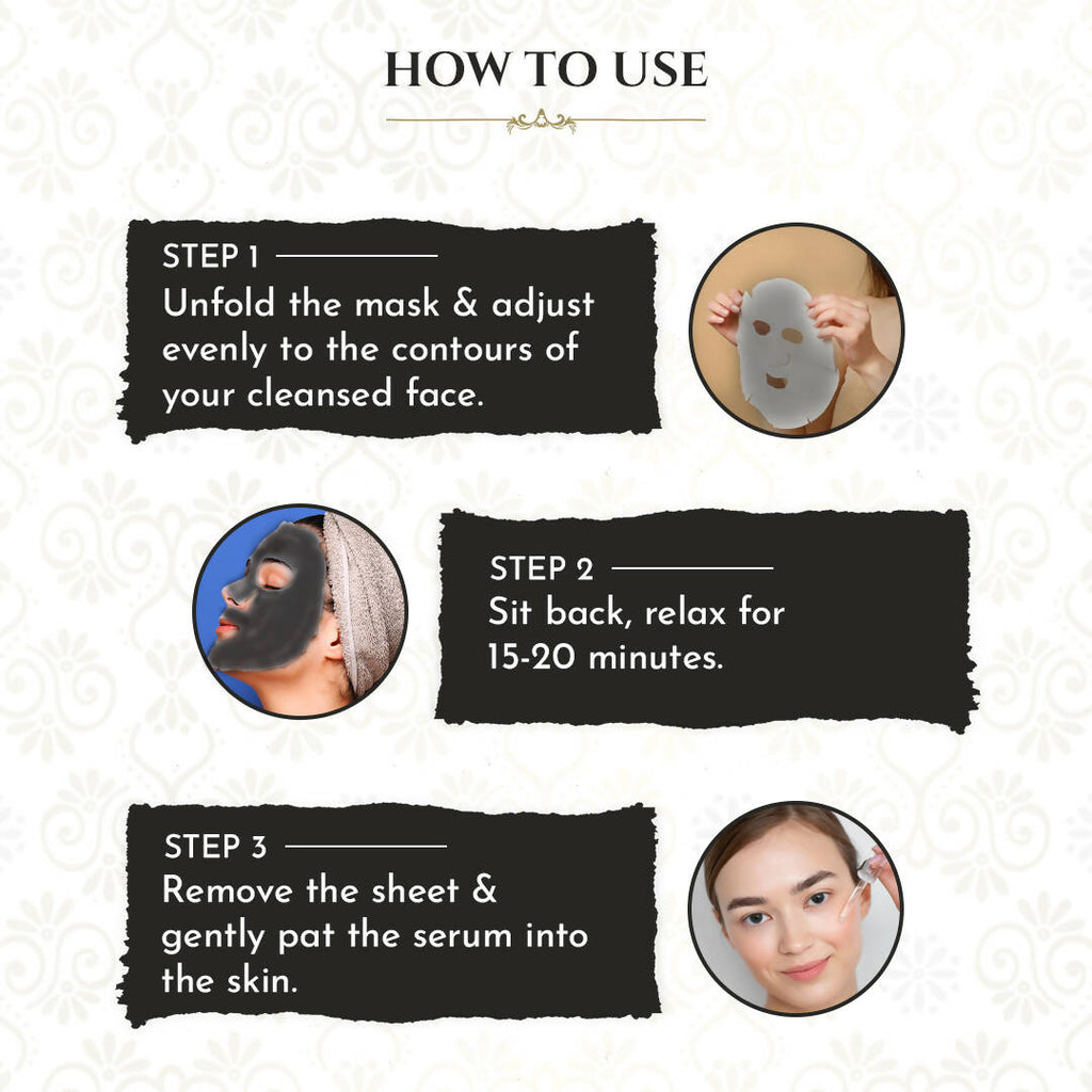 Khadi Essentials Charcoal Serum Sheet Mask