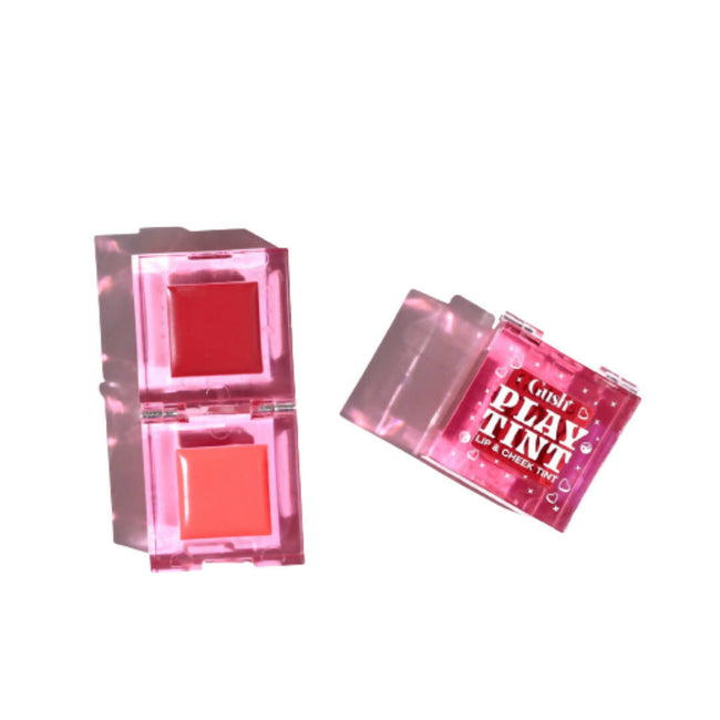 Gush Beauty Play Tint & Lip Stains - 2 in 1 Lip and Cheek Tint - Rose Pink & Brown Sugar Hover Image