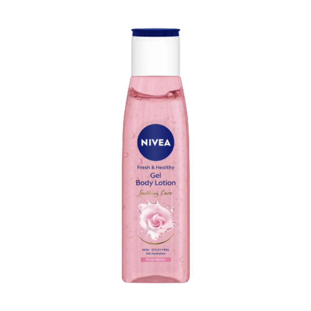Nivea Fresh & Healthy Rose Water Gel Body Lotion Non Sticky Feel