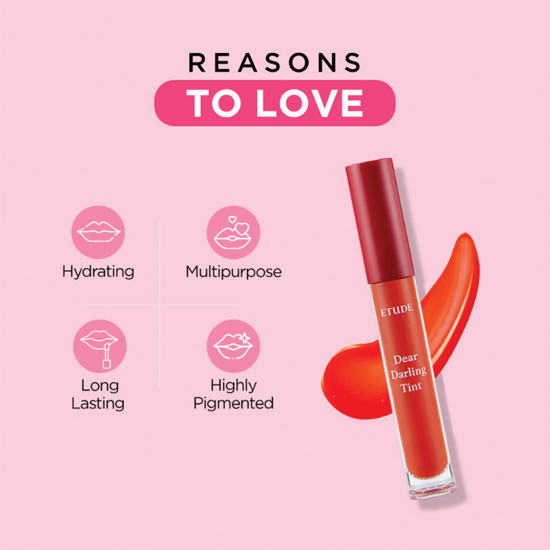 Etude House Dear Darling Water Gel Lip And Cheek Tint Lipstick - Rd303