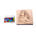 Kraftsman Stack up Puzzles/ Layered Puzzle Kangaroo Shape for Kids | Color Kit Included | 6 Pieces Puzzle