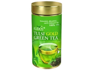 Kudos Ayurveda Tulsi Gold Green Tea Hover Image