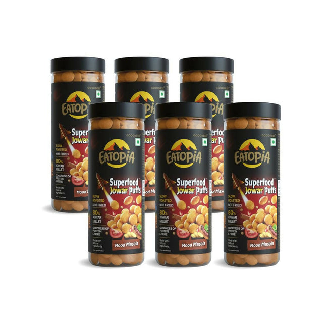 Eatopia Superfoods Jowar Puffs - Mood Masala Hover Image