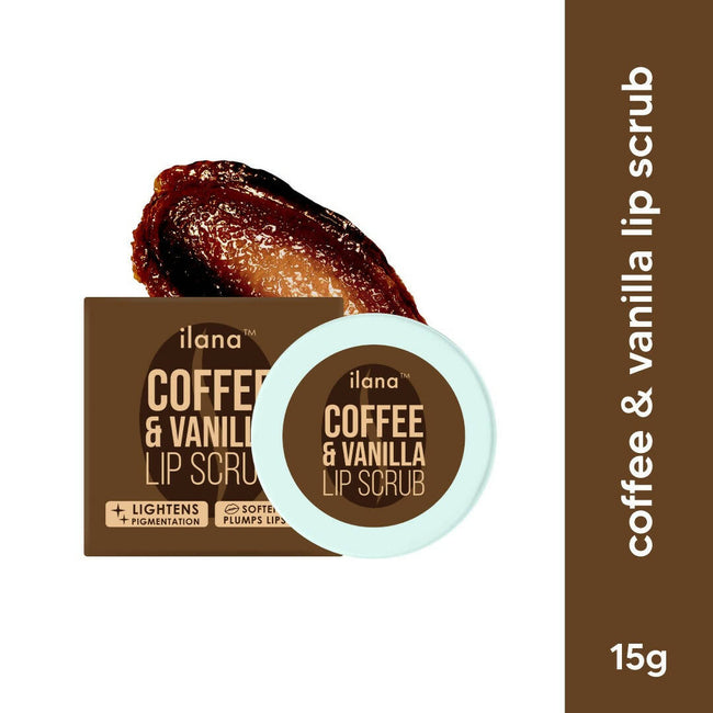 Ilana Lip Scrub - Brightening And Plumping Vegan Lip Exfoliator - Coffee & Vanilla Main Image