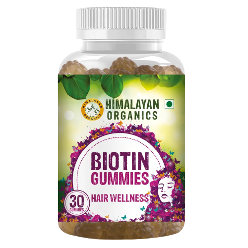 Himalayan Organics Biotin Gummies Hair Vitamins Hover Image