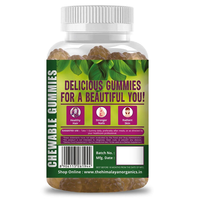 Himalayan Organics Biotin Gummies Hair Vitamins Main Image