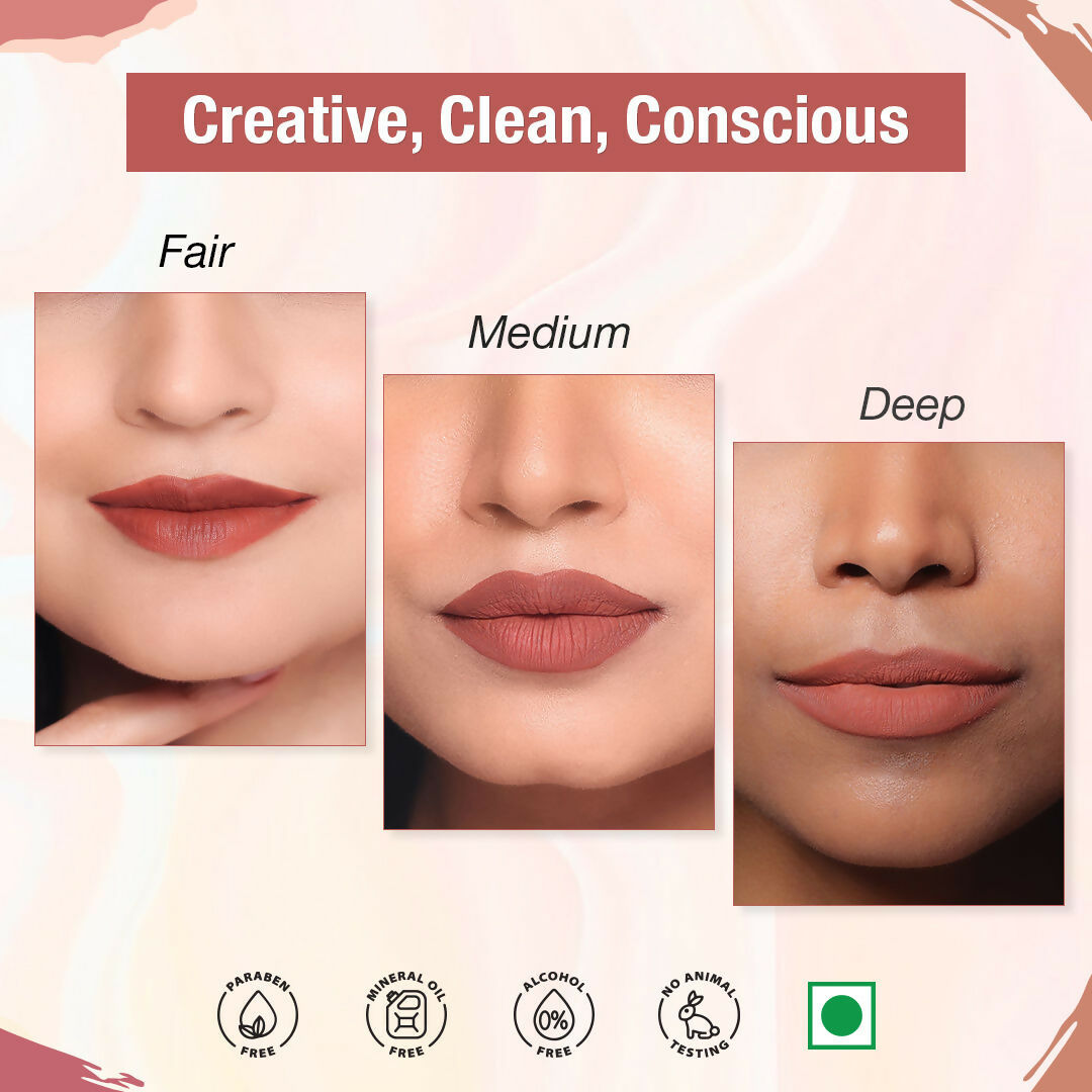 The Natural Wash Matte Velvet Longstay Liquid Lipstick - Nutty Nude