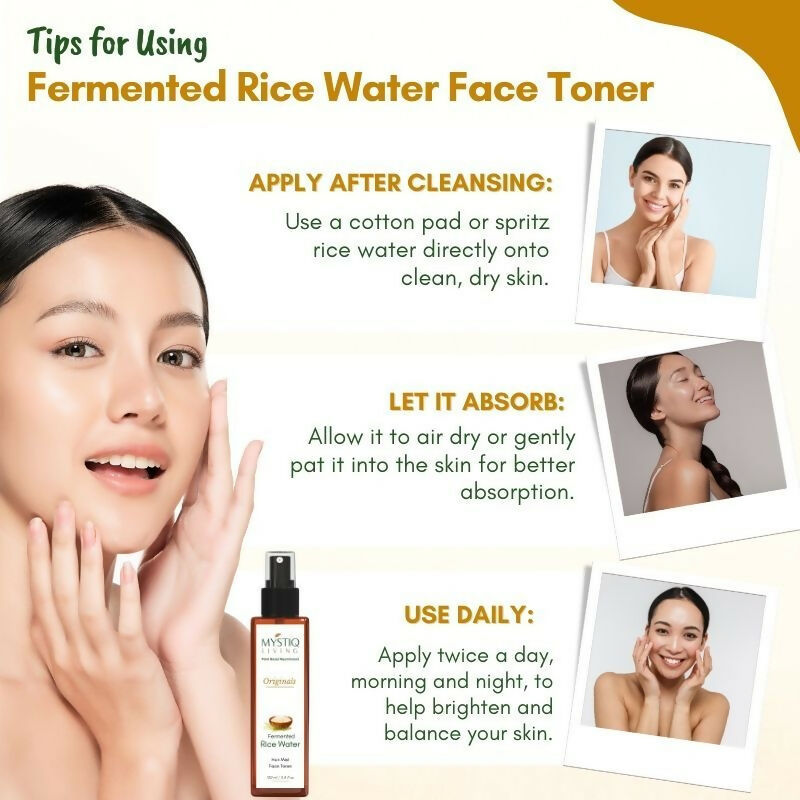 Mystiq Living Fermented Rice Water Toner Spray